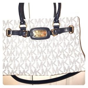 White & Blue Michael Kors Purse